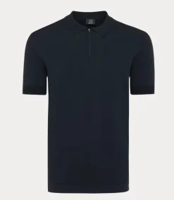 Genti Polo zip s/s navy K2053-1260-010