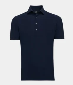 Genti Smoky skin fit polo s/s navy S2063-1130-010