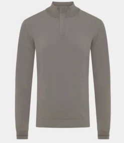 Genti Turtle zip l/s light brown beige K2048-1260-046