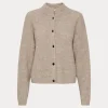 Gestuz AlphaGZ short cardigan warm sand melange 10905931-1512141