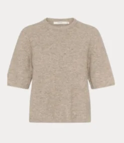 Gestuz AlphaGZ ss tee Warm Sand Melange 10909815-1512141