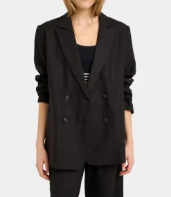 Gestuz ElarahGZ linen blazer NOOS Black 10909832-100017