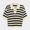 Gestuz GZalli pullover Black/Ivory striped 10910128-107569