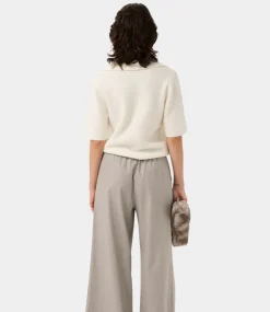 Gestuz GZalpha ss polo pullover Ivory 10910035-102336