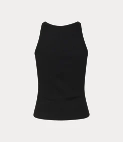 Gestuz GZdrew rhinestone logo tank Black 10910297-100017