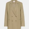Gestuz GZizza linen blazer Silver Sage 10910285-170510