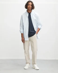 Goodpeople Oxford shirt Light Blue White - 90000203-7019