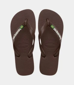 Havaianas Brasil logo dark brown white 4110850-2673