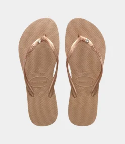 Havaianas Slim crystal ll rose gold 4145651-3581
