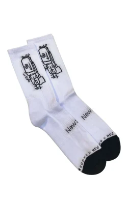 Heroes on Socks X NewStyle socks black