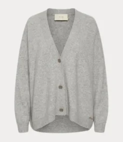 Karen By Simonsen Nora knit cardigan frost gray melange 10103292-1700001