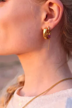 Label Kiki Shaggy hoop gold KSH1651-GOLD