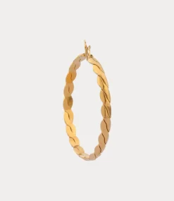 Label Kiki Twisted braid hoop hold KSH1691-GOLD