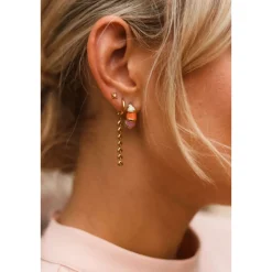 Label Kiki Baby shell hoop gold KSH1761-GOLD