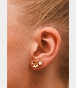 Label Kiki Big flower gold KZ1081-GOLD