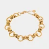 Label Kiki Big round bracelet gold KEX0411-GOLD