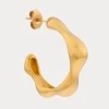 Label Kiki Big wavy hoop gold KSH2951-GOLD