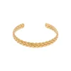 Label Kiki Braided bangle bracelet gold