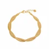 Label Kiki Braided snake bracelet gold