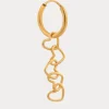 Label Kiki Connected hearts hoop gold KSH2461-GOLD