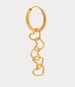 Label Kiki Connected hearts hoop gold KSH2461-GOLD