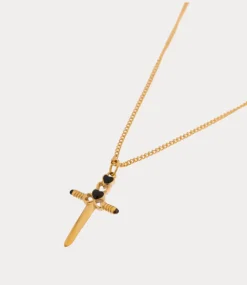 Label Kiki Cupid's dagger necklace gold KSK1351-GOLD
