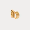 Label Kiki Double stripe hoop gold KSH2901-GOLD