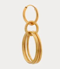 Label Kiki Elegant rounds hoop gold KEX0371-GOLD