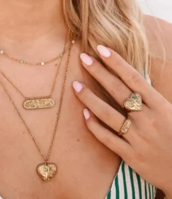 Label Kiki Flower market ring gold KR041-GOLD