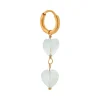 Label Kiki Fluorite heart hoop gold KSH1891-GOLD