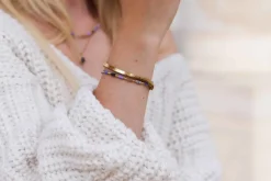 Label Kiki Label Kiki Lavender rainbow bracelet gold