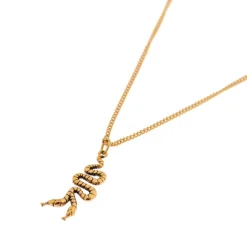 Label Kiki Label Kiki Silly snake necklace gold KSK1341-GOLD