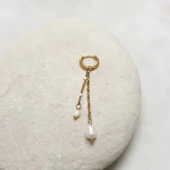 Label Kiki Mermaid tail hoop gold KSH1751-GOLD