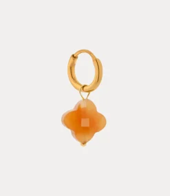 Label Kiki Orange clover hoop gold KSH2171-GOLD