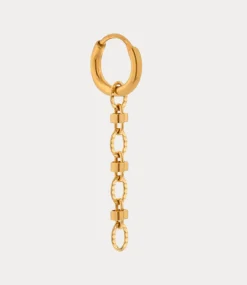 Label Kiki Oval loop hoop gold KSH2801-GOLD