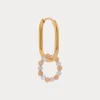 Label Kiki Oval orange hoop gold KSH2881-GOLD