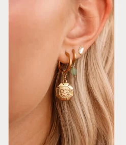 Label Kiki Smiling sun hoop gold KSH2821-GOLD