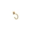 Label Kiki Thin white hoop gold KSH1391-gold