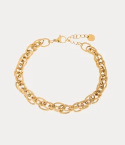 Label Kiki Twisted stripes bracelet gold KSA2401-GOLD