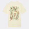 Law of the Sea Aqua flow artwork tee coconut milk 10069-901