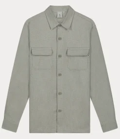 Law of the Sea Ghout two tone shirt vetiver 10050-405