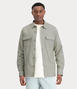 Law of the Sea Ghout two tone shirt vetiver 10050-405