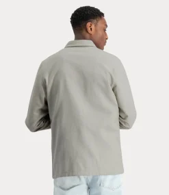 Law of the Sea Ghout two tone shirt vetiver 10050-405