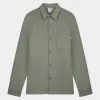 Law of the Sea Melpomene overshirt vetiver 10097-405