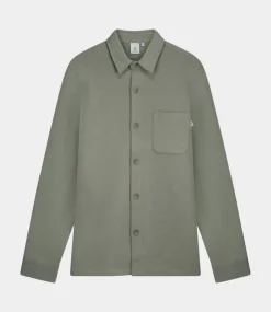 Law of the Sea Melpomene overshirt vetiver 10097-405