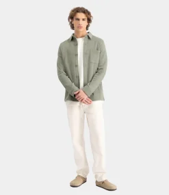 Law of the Sea Melpomene overshirt vetiver 10097-405