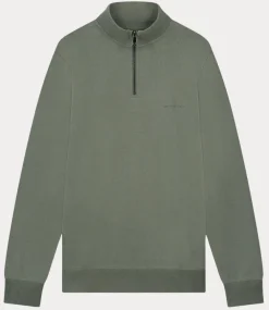 Law of the Sea Mind half zip sweater vetiver 10099-405