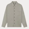 Law of the Sea Preston shirt grey melange 2443054-GREY MELANGE