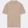 Law of the Sea Vague knitted polo desert sand 10059-809
