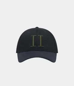 Les Deux Baseball Cap Suede II ivory dark navy LDM702003-215460